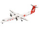 Bombardier Q400 Commercial Aircraft QantasLink Dasher 8 Livery VH QOW White with Graphics 1/200 Diecast Model Airplane Herpa HE573337
