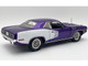 1971 Plymouth Barracuda Violet Metallic and White Limited Edition to 350 pieces Worldwide 1/18 Diecast Model Car ACME A1806135