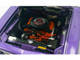 1971 Plymouth Barracuda Violet Metallic and White with White Vinyl Top Limited Edition to 300 pieces Worldwide 1/18 Diecast Model Car ACME A1806135VT