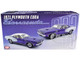 1971 Plymouth Barracuda Violet Metallic and White with White Vinyl Top Limited Edition to 300 pieces Worldwide 1/18 Diecast Model Car ACME A1806135VT