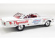 1967 Plymouth Belvedere II Super Stock Don Grotheer White with Graphics and Red Interior Limited Edition to 306 pieces Worldwide 1/18 Diecast Model Car ACME A1806705