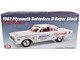 1967 Plymouth Belvedere II Super Stock Don Grotheer White with Graphics and Red Interior Limited Edition to 306 pieces Worldwide 1/18 Diecast Model Car ACME A1806705