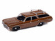 1970 Chevrolet Kingswood Estate Wagon Classic Copper Metallic with Roof Rack Muscle Wagons Series 1/64 Diecast Model Car Auto World 64452-AWSP177A