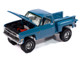 1981 Chevrolet Silverado Stepside Pickup Truck Blue Muscle Trucks Series 1/64 Diecast Model Car Auto World 64452-AWSP179A