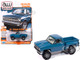 1981 Chevrolet Silverado Stepside Pickup Truck Blue Muscle Trucks Series 1/64 Diecast Model Car Auto World 64452-AWSP179A