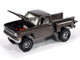 1981 Chevrolet Silverado Stepside Pickup Truck Graystone Metallic Muscle Trucks Series 1/64 Diecast Model Car Auto World 64452-AWSP179B