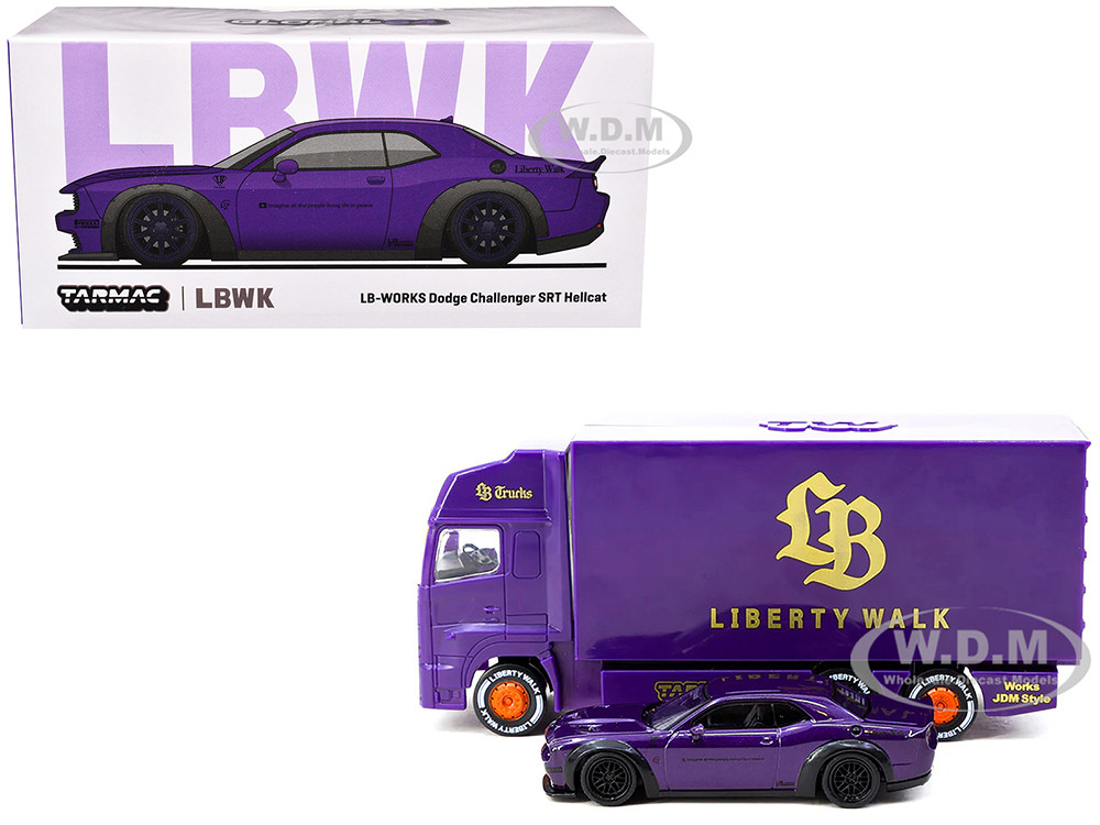 ターマックワークス 1/64 ダッジ LBWK チャレンジャー SRT パープル TARMAC WORKS LBWK LB WORKS DODGE CHALLENGER SRT HELLCAT 1/64