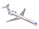 McDonnell Douglas MD 90 Commercial Aircraft American Airlines N904RA White with Red and Blue Stripes Gemini 200 Series 1/200 Diecast Model Airplane GeminiJets G2AAL1329