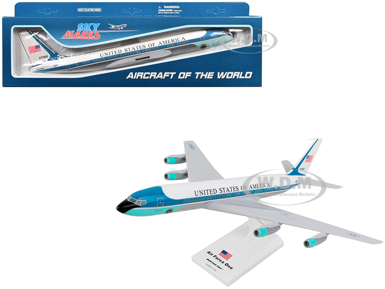 ANA BOEING727 1/100　fm-34 FUERZA AEREA MEXICANA B727-100 Reg:TP-01 Diecast Models 1