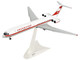 Ilyushin IL 62M Commercial Aircraft Interflug DDR SEO White with Red Stripes and Tail 1/200 Diecast Model Airplane Herpa HE571708-001