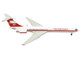 Ilyushin IL 62M Commercial Aircraft Interflug DDR SEO White with Red Stripes and Tail 1/200 Diecast Model Airplane Herpa HE571708-001