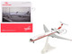 Ilyushin IL 62M Commercial Aircraft Interflug DDR SEO White with Red Stripes and Tail 1/200 Diecast Model Airplane Herpa HE571708-001