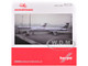 Ilyushin IL 62M Commercial Aircraft Interflug DDR SEO White with Red Stripes and Tail 1/200 Diecast Model Airplane Herpa HE571708-001