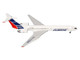 Ilyushin IL 62M Commercial Aircraft Cubana de Aviacion T1280 White with Blue and Red Tail 1/200 Diecast Model Airplane Herpa HE573405