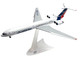 Ilyushin IL 62M Commercial Aircraft Cubana de Aviacion T1280 White with Blue and Red Tail 1/200 Diecast Model Airplane Herpa HE573405