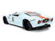 2005 Ford GT #6 Gulf Oil Light Blue with Orange Stripes Hyper Spec Series 1/24 Diecast Model Car Jada 36373
