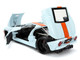 2005 Ford GT #6 Gulf Oil Light Blue with Orange Stripes Hyper Spec Series 1/24 Diecast Model Car Jada 36373