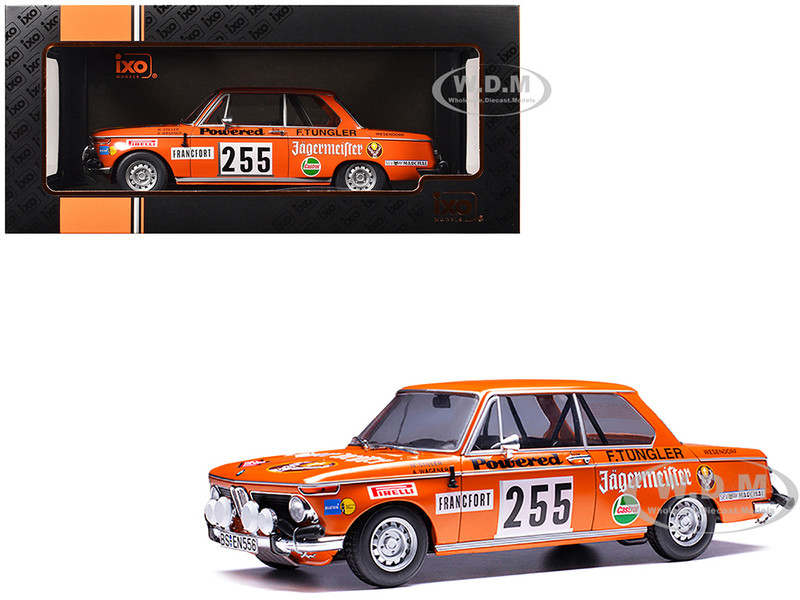 BMW 2002 #255 Wolfgang Stiller Axel Wagener Rallye Monte Carlo 1973 1/18 Diecast Model Car IXO Models 18RMC16522