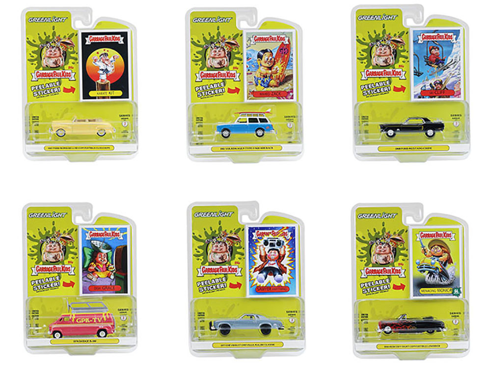 GreenLight Garbage Pail Kids グリーンライトミニカー Greenlight Overkill Kevin 1976 Dodge B-100 Van Garbage Pail