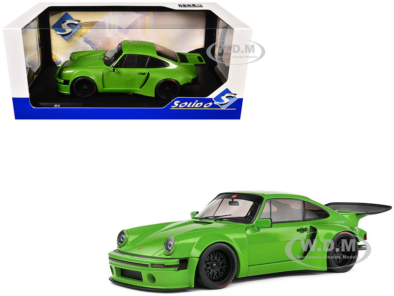 2022 Porsche 911 KS R Green Metallic 1/18 Diecast Model Car Solido S1810502
