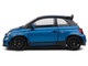 2022 Fiat 695 Abarth Tributo 131 Rally Podium Blue Metallic with Black Side Stripes 1/18 Diecast Model Car Solido S1811303