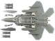 Lockheed F 22 Raptor Stealth Aircraft with Steakthy Pods AF06 132 411th Flight Test Squadron Edwards Air Force Base 2022 United States Air Force Air Power Series 1/72 Diecast Model Hobby Master HA2829