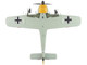 Focke Wulf FW 190A 3 Fighter Aircraft III JG 2 Commander Hptm Hans Hahn WWII German Luftwaffe Air Power Series 1/48 Diecast Model Hobby Master HA7430
