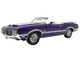 1970 Oldsmobile 442 W30 Convertible Plum Crazy Metallic with White Stripes and Interior Limited Edition to 870 pieces Worldwide 1/18 Diecast Model Car ACME A1805628
