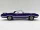 1970 Oldsmobile 442 W30 Convertible Plum Crazy Metallic with White Stripes and Interior Limited Edition to 870 pieces Worldwide 1/18 Diecast Model Car ACME A1805628