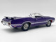 1970 Oldsmobile 442 W30 Convertible Plum Crazy Metallic with White Stripes and Interior Limited Edition to 870 pieces Worldwide 1/18 Diecast Model Car ACME A1805628