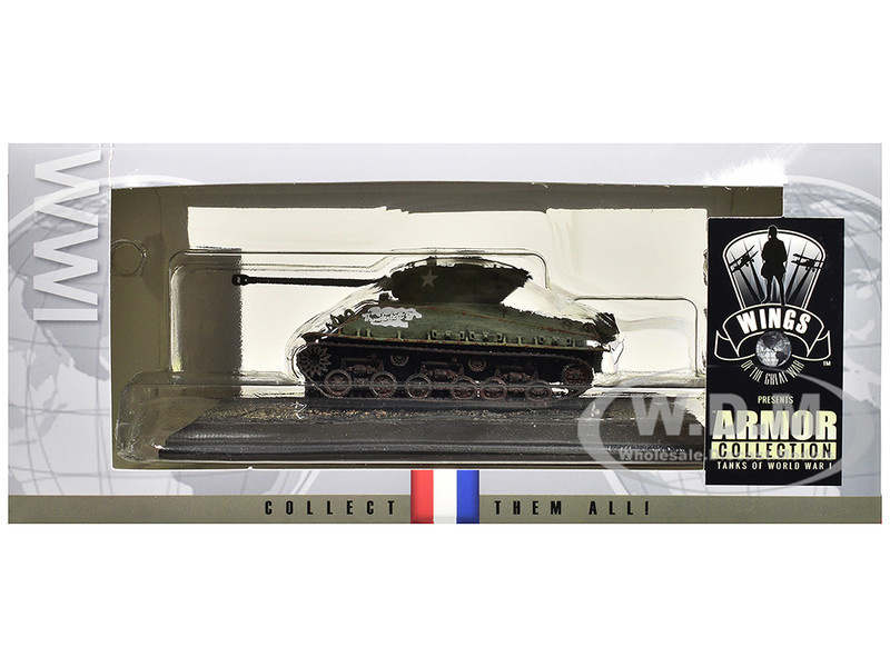 United States M4A3 Sherman Tank Thunderbolt VII WWII United States Army Armor Collection Series 1/72 Model Wings of the Great War WW20101