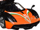 Pagani Huayra #23 Orange and Black with Stripes GT Racing Series 1/24 Diecast Model Car Motormax 73798