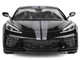 2020 Chevrolet Corvette C8 Stingray Black with Silver Stripes Timeless Legends Series 1/24 Diecast Model Car Motormax 79360bk-s
