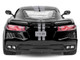 2020 Chevrolet Corvette C8 Stingray Black with Silver Stripes Timeless Legends Series 1/24 Diecast Model Car Motormax 79360bk-s