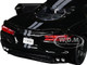 2020 Chevrolet Corvette C8 Stingray Black with Silver Stripes Timeless Legends Series 1/24 Diecast Model Car Motormax 79360bk-s