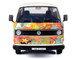 Volkswagen Type 2 T3 Van White Metallic with Graffiti Graphics 1/24 Diecast Model Car Motormax 79599