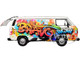 Volkswagen Type 2 T3 Van White Metallic with Graffiti Graphics 1/24 Diecast Model Car Motormax 79599