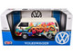 Volkswagen Type 2 T3 Van White Metallic with Graffiti Graphics 1/24 Diecast Model Car Motormax 79599