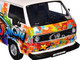 Volkswagen Type 2 T3 Van White Metallic with Graffiti Graphics 1/24 Diecast Model Car Motormax 79599