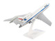 Boeing 727-100 Commercial Aircraft United Airlines Museum of Flight N7001U White Blue Stripes Snap-Fit 1/150 plastic model Skymarks SKR896