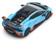Lamborghini Huracan STO Blue with Black Top and Orange Accents 1/64 Diecast Model Car Pop Race PR640110