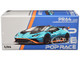 Lamborghini Huracan STO Blue with Black Top and Orange Accents 1/64 Diecast Model Car Pop Race PR640110