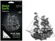 Model Kit Black Pearl Ship Black Version Moderate Difficulty Steel Model Metal Earth ICX016B