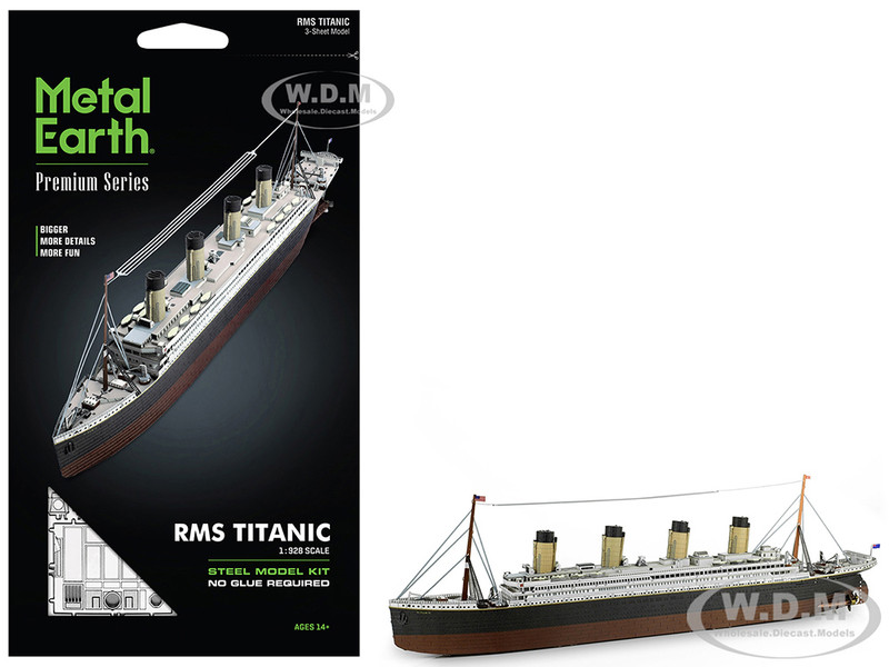 Model Kit RMS Titanic Ship Moderate Difficulty Steel Model Metal Earth PS2004