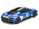 Maserati MC20 #1 Blue with White Stripes and Black Top Maserati Performance Experience 1/64 Diecast Model Car BBR BBRDIE6408