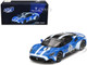 Maserati MC20 #1 Blue with White Stripes and Black Top Maserati Performance Experience 1/64 Diecast Model Car BBR BBRDIE6408