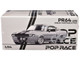 Shelby Mustang GT500 Gray Metallic with Black Stripes 1/64 Diecast Model Car Pop Race PR640195