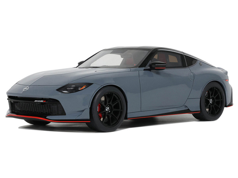 2024 Nissan Z Nismo Gray with Black Top 1/18 Model Car GT Spirit GT484