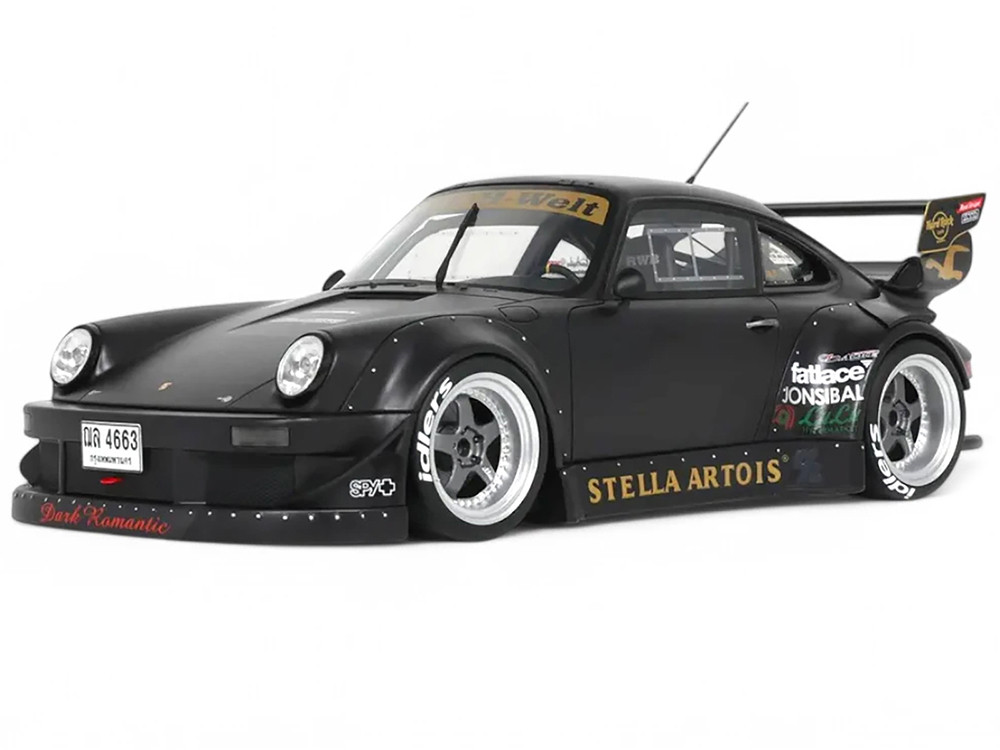Ignition Model New Matte Black RWB 930 • DiecastSociety.com