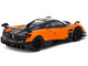Pagani Huayra BC Arancio Saint Tropez Orange and Black Global64 Series 1/64 Diecast Model Tarmac Works T64G-TL014-OR